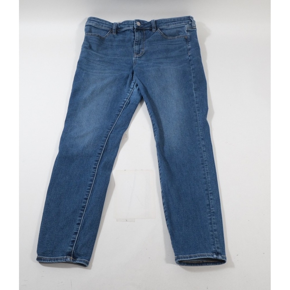 American Eagle Jeans Womens 14 Blue Next Level Stretch Straight Leg Denim